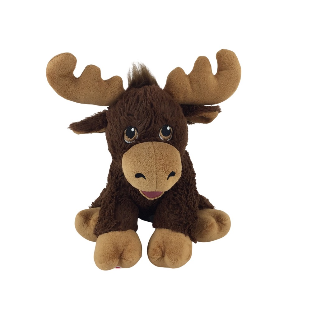 Build A Bear Mighty Moose Plush 12" Brown Stuffed Animal Antlers Forest Friend
